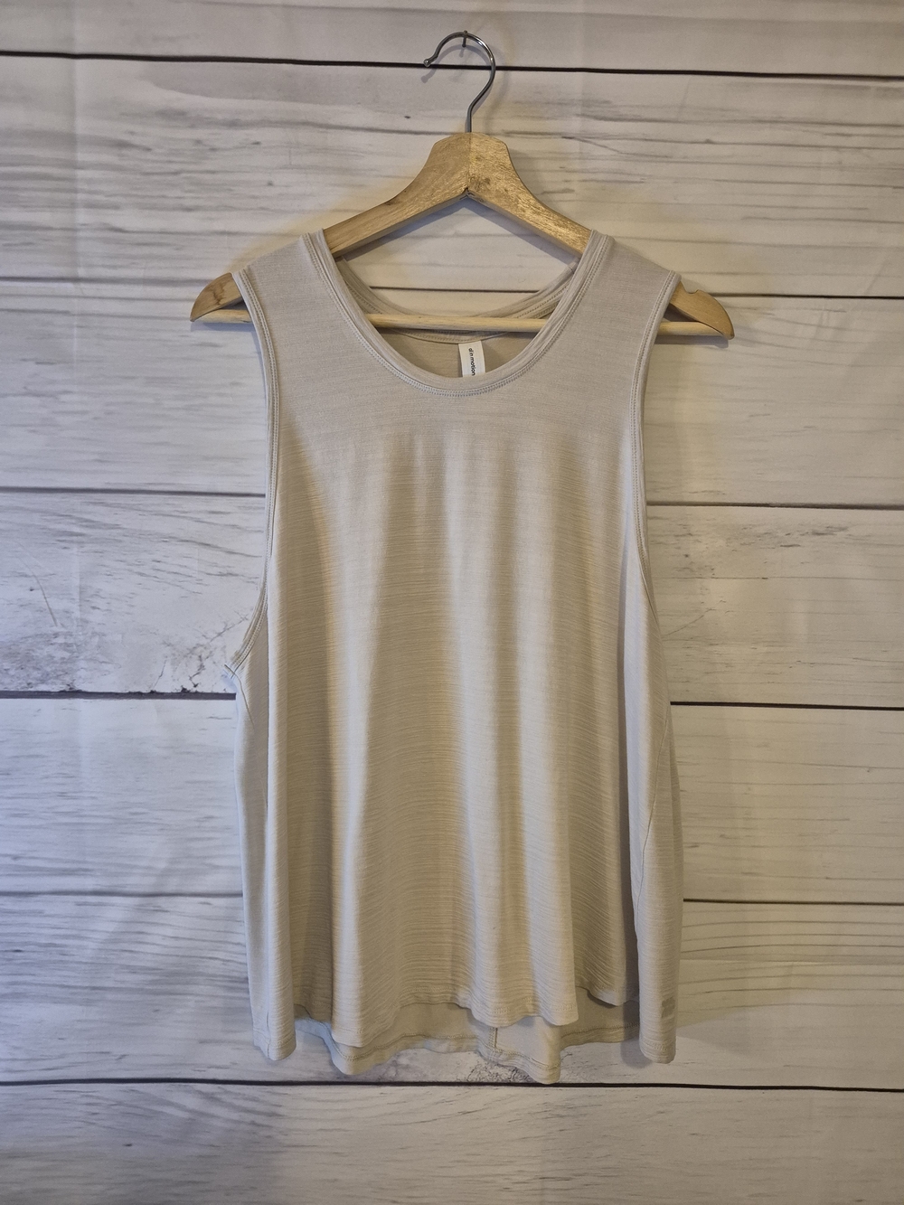 all in motion Cream Sleeveless Athletic Tank Top Large